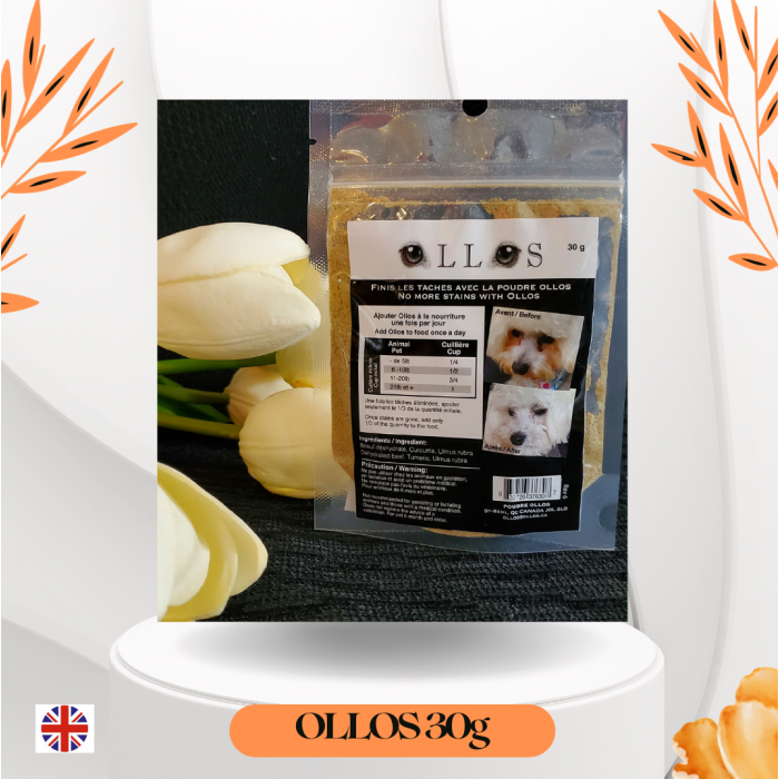 Ollos 30g for  U.K. only